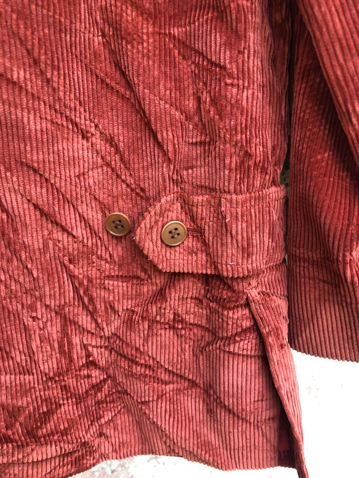 Vintage - Vintage Kenzo Corduroy Tailored Red Jacket - 7