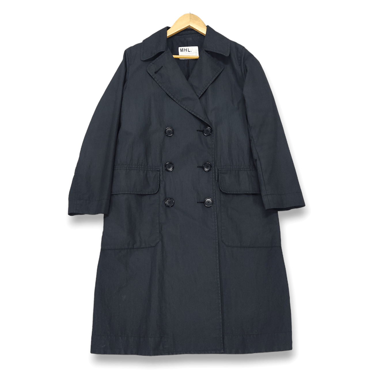 MARGARET HOWELL Double Breasted Long Coat Jacket - 2