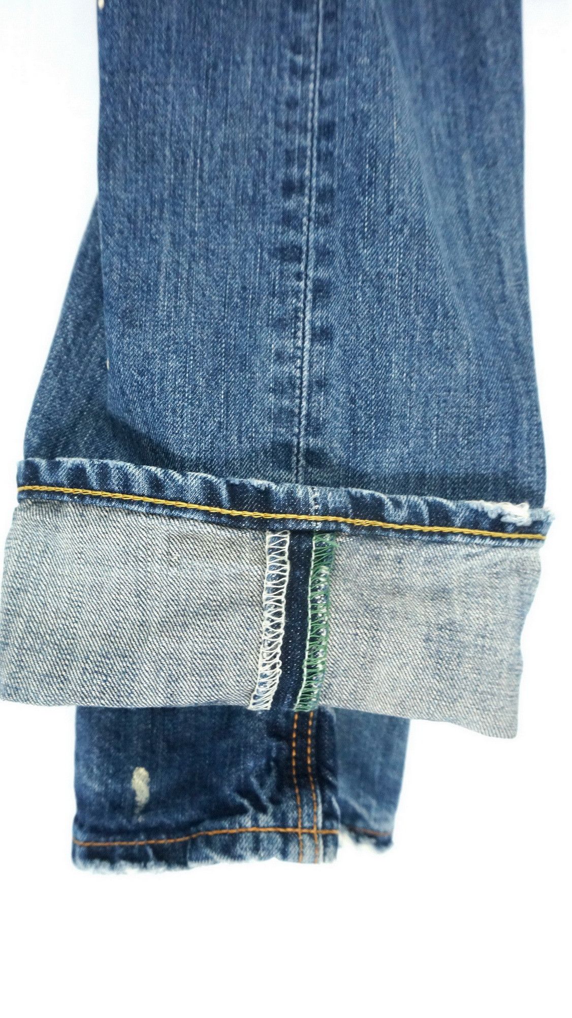 Rare! EDWIN 'Midnight Blues' Reworked Distressed Slim Jeans - 11