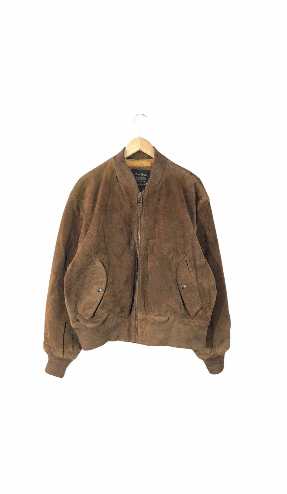 Vintage - Raver Shouter Leather Bomber Jacket - 1