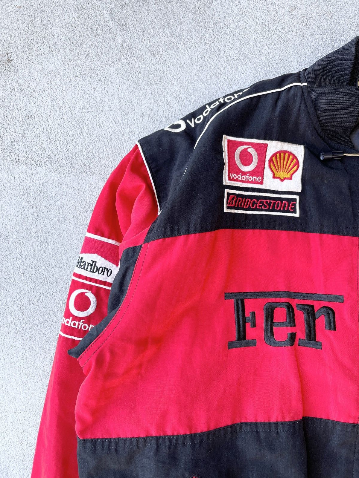 Vintage 2000s Ferrari Michael Schumacher F1 Racing Jacket - 3
