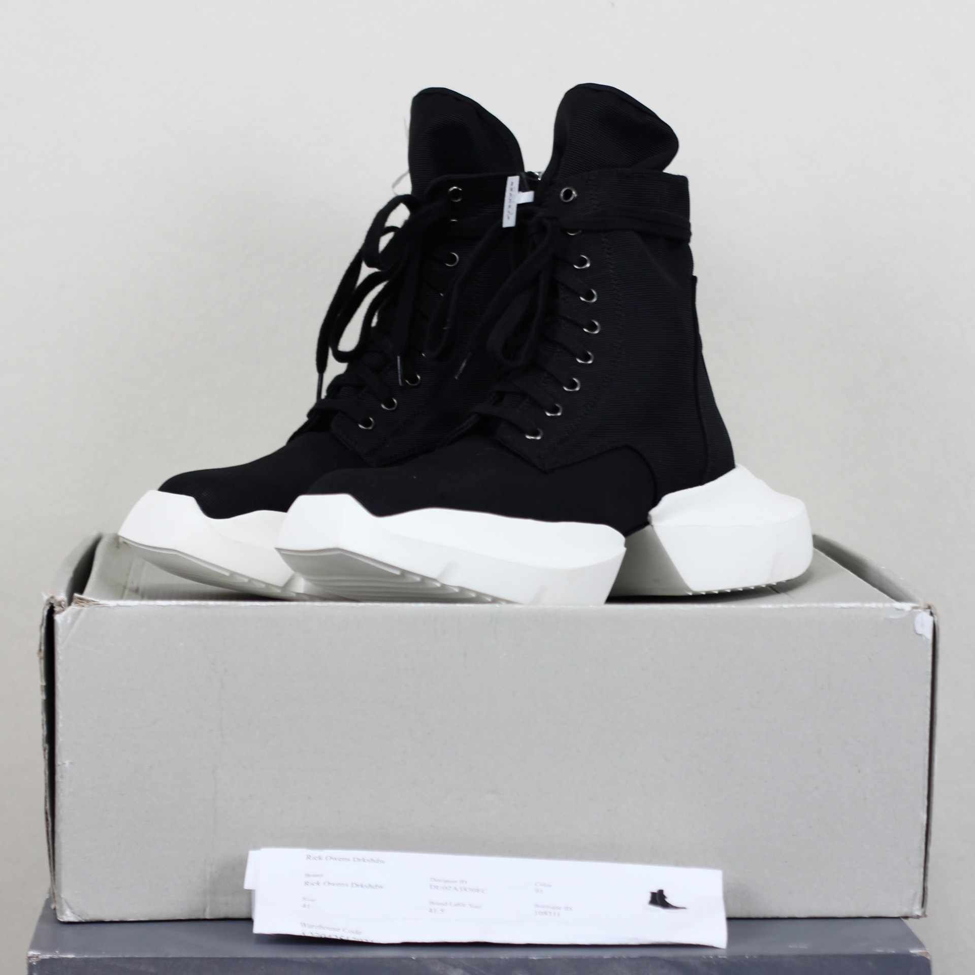 Rick Owens Drkshdw Army Split Black And Milk Ankle Boots - 2