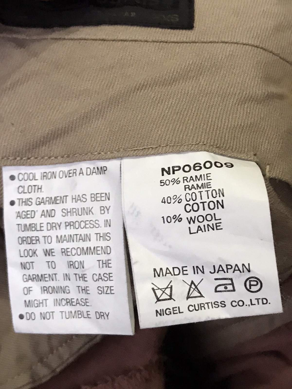 Nigel Curtiss Baggy Designer Wool Pants Made In Japan - 10