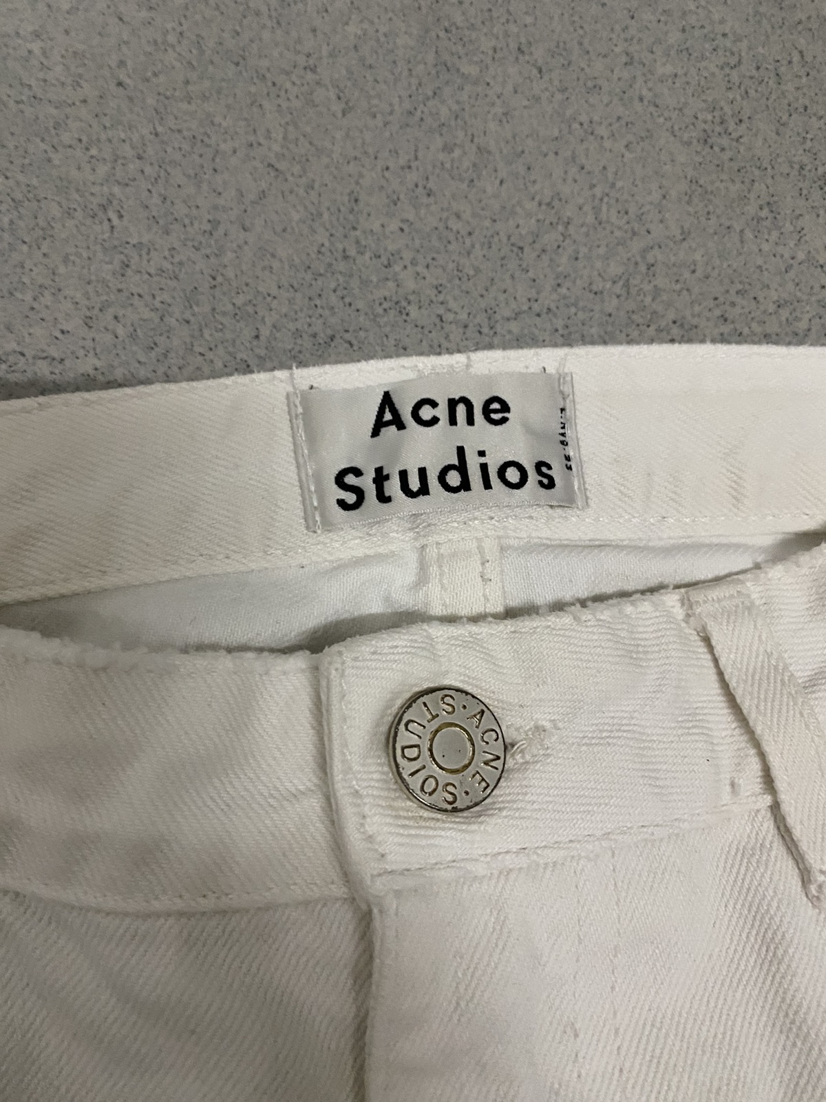 Vintage Acne Studios Pop White Denim Jeans - 5