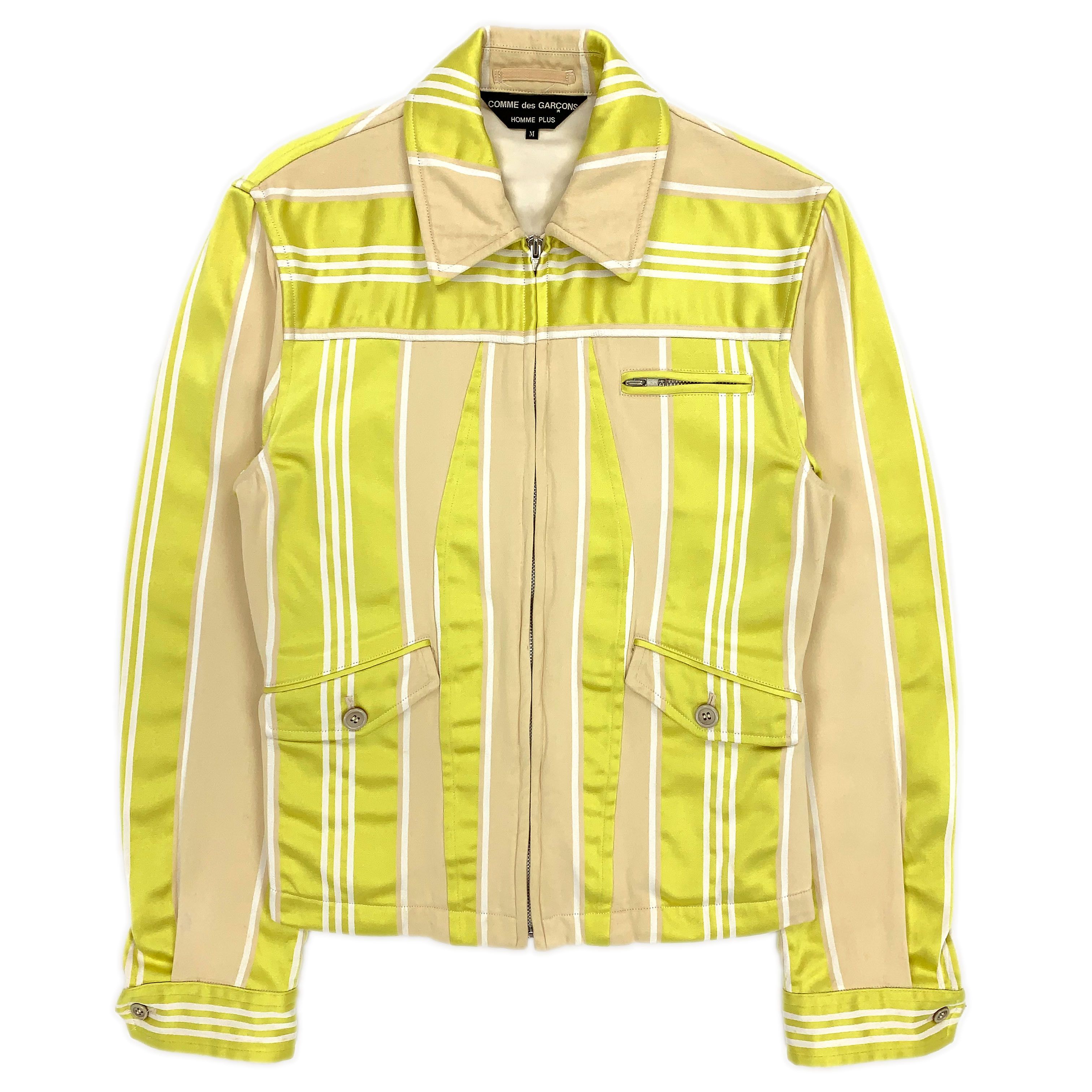 SS00 Shiny Striped Cotton Jacket - 1