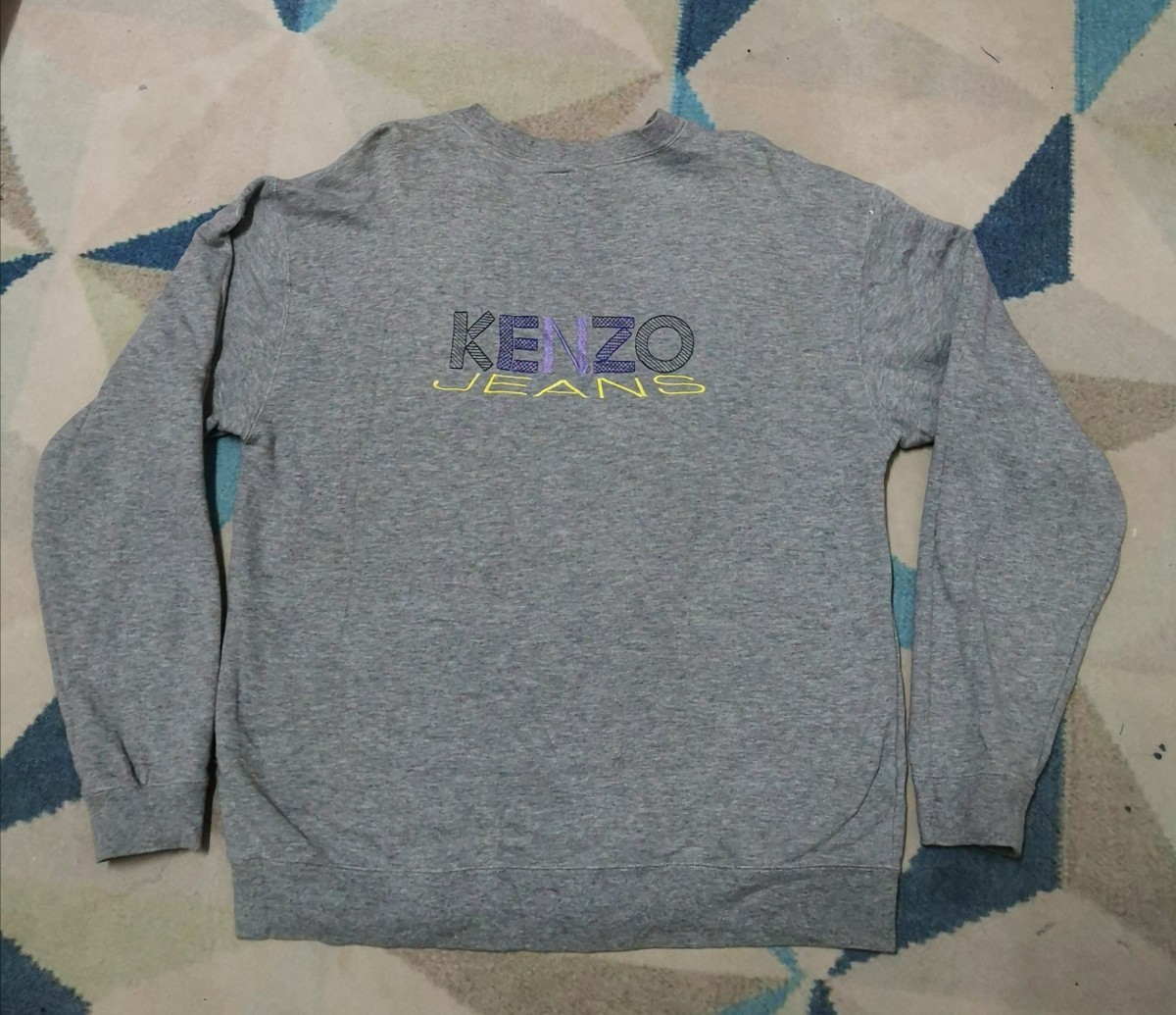 Japanese Brand - Jeans Embroidered Big Logo Pullover - 1