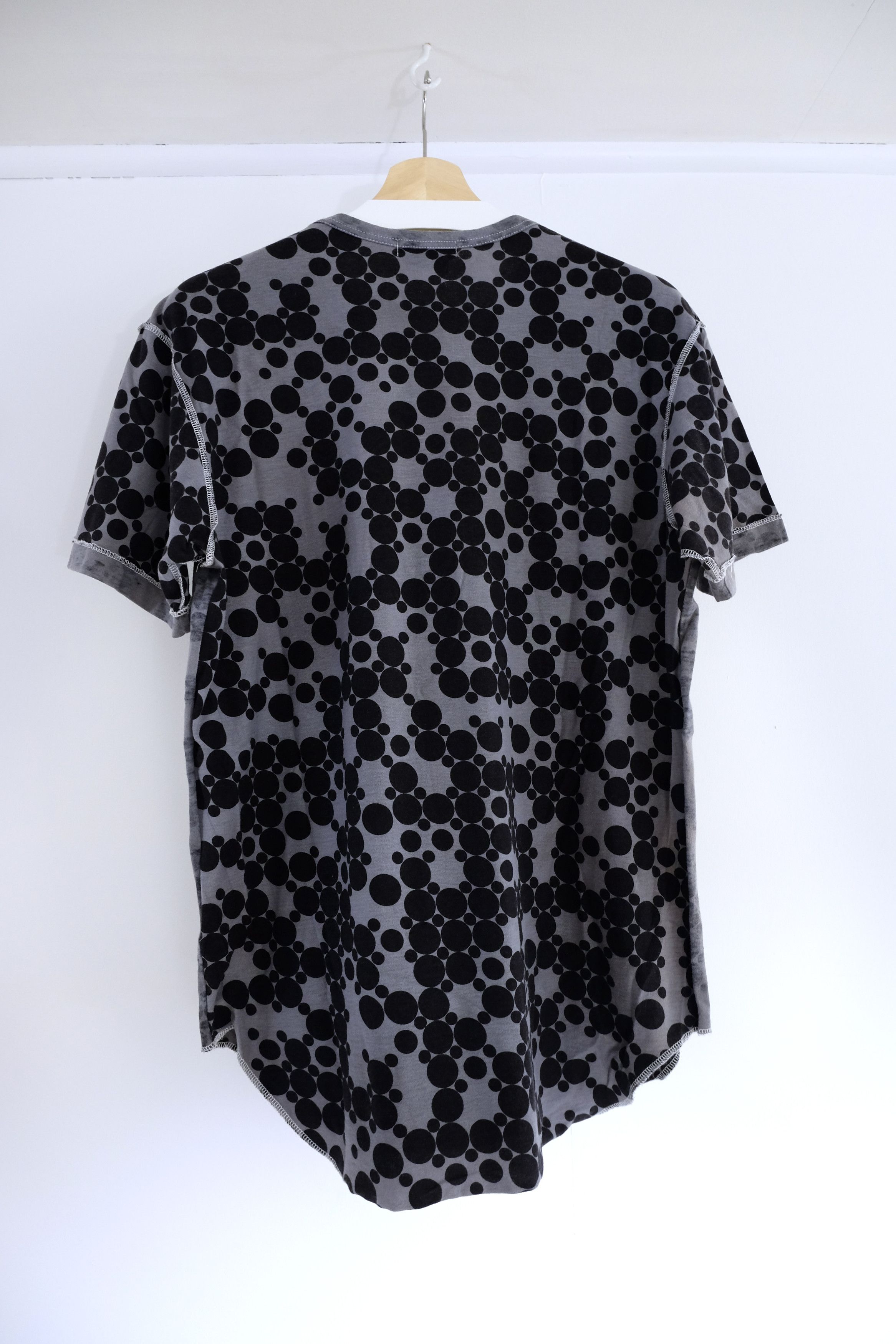 SS09-Runway Cotton Dot Print Cut & Sewn Shirt - 3