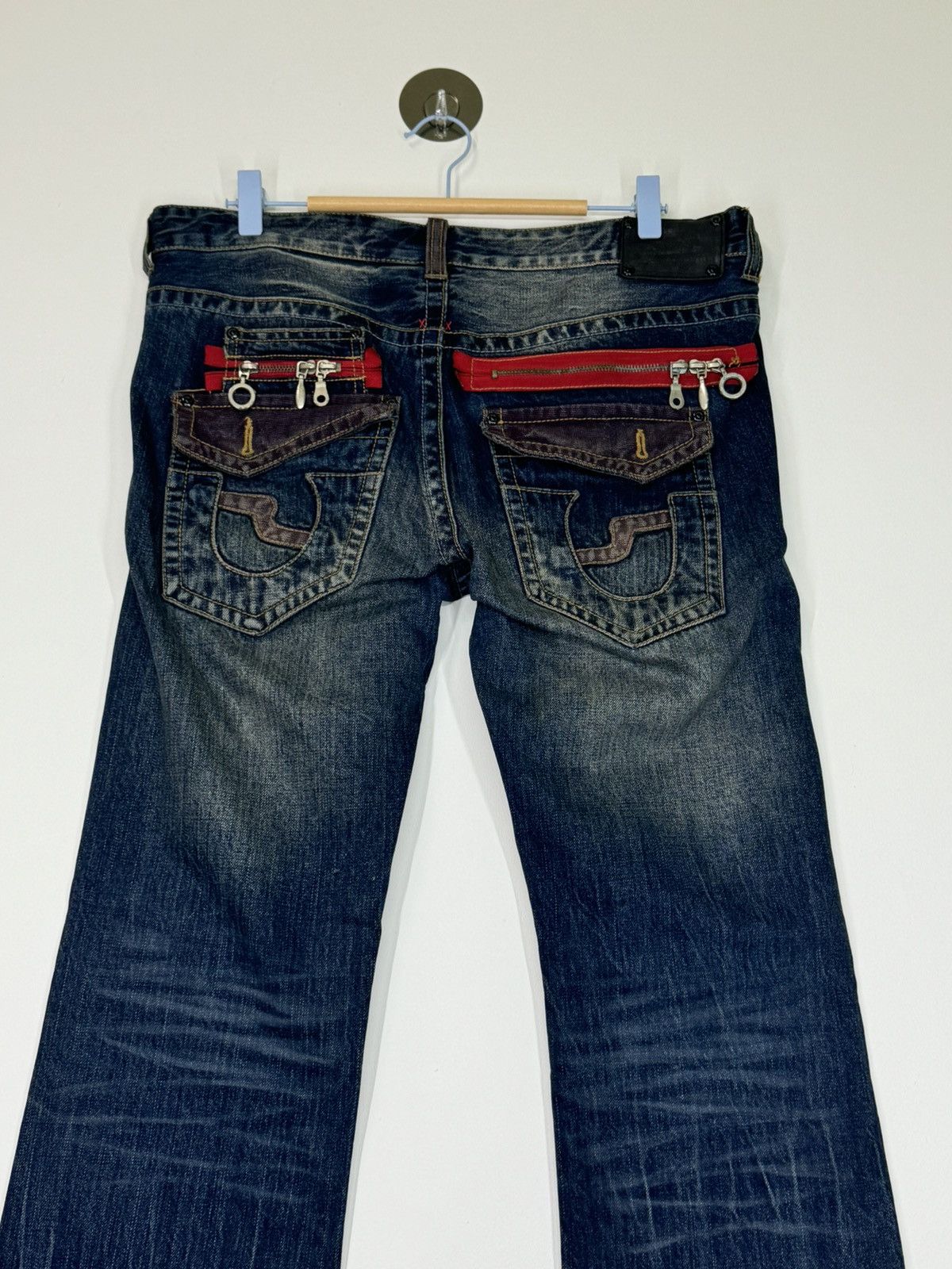 If Six Was Nine - Flare Zipper Pocket SEMANTIC DESIGN Boot Cut Denim - 7