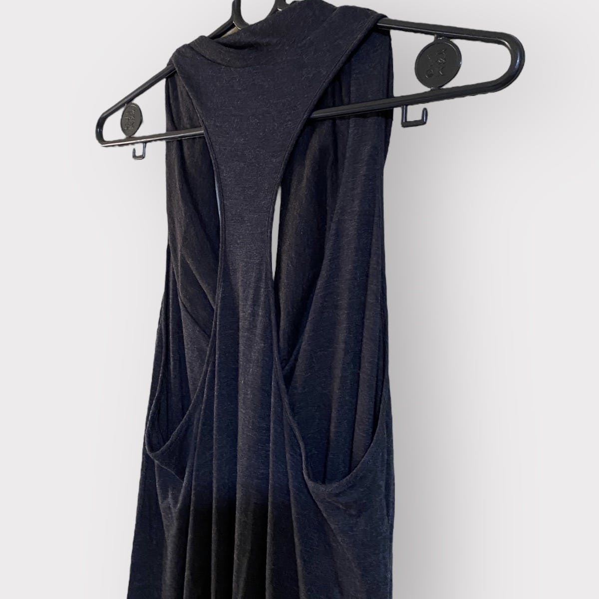 Helmut Lang Drape Cowl Collar Jersey Maxi Dress - 6