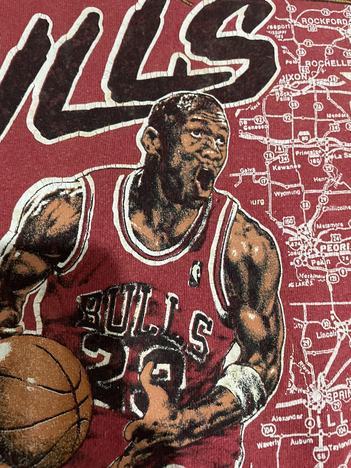 Vintage - Vintage Michael Jordan Dunking Chicago Bulls Tee - 5