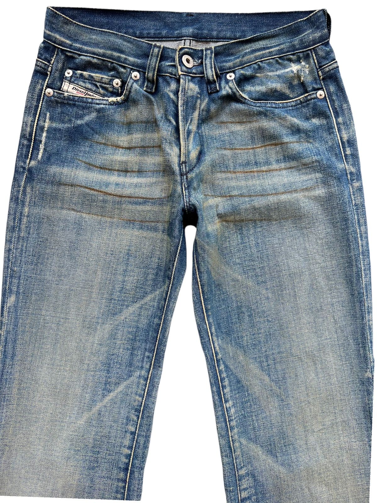 💥💥🔥 Vintage Diesel Rusty Wideleg Flare Denim Jeans 28x32 - 4