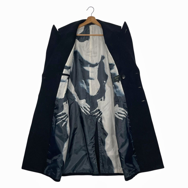 Jean Paul Gaultier Homme Double Breasted Wool Overcoat - 1