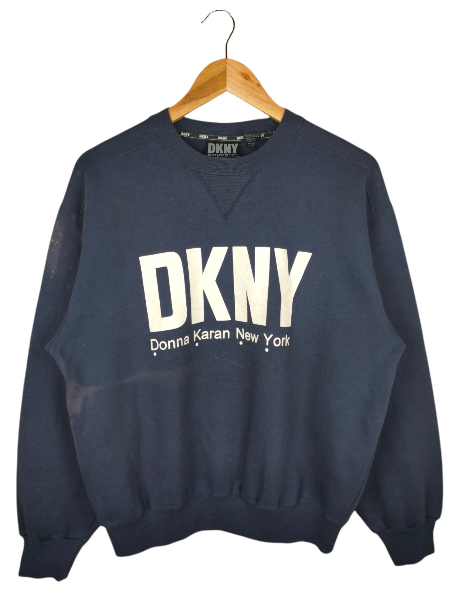 Vintage - Vintage DKNY Spellout Sweatshirt - 1