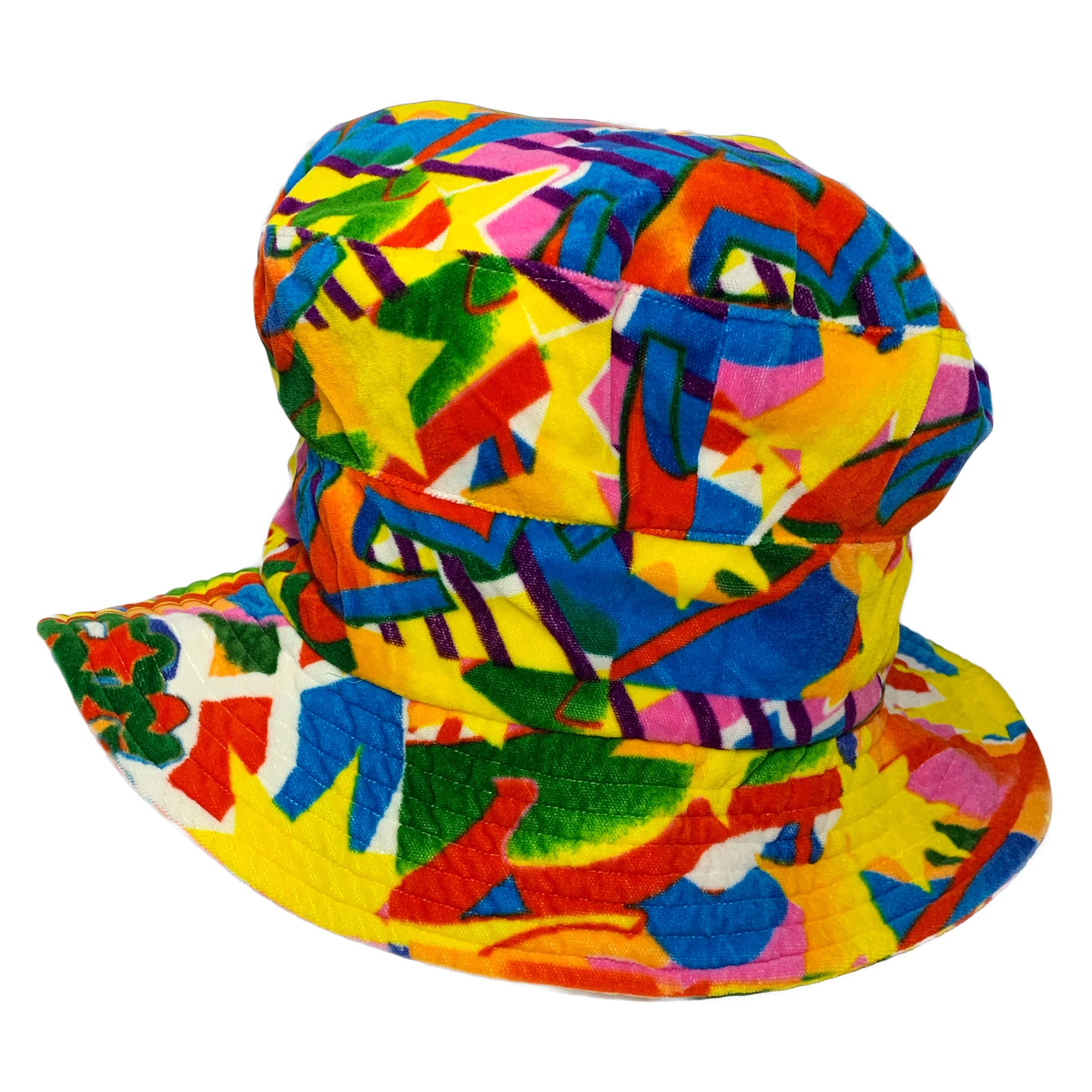 AW01 Psychedelic Clown Velour Hat - 1