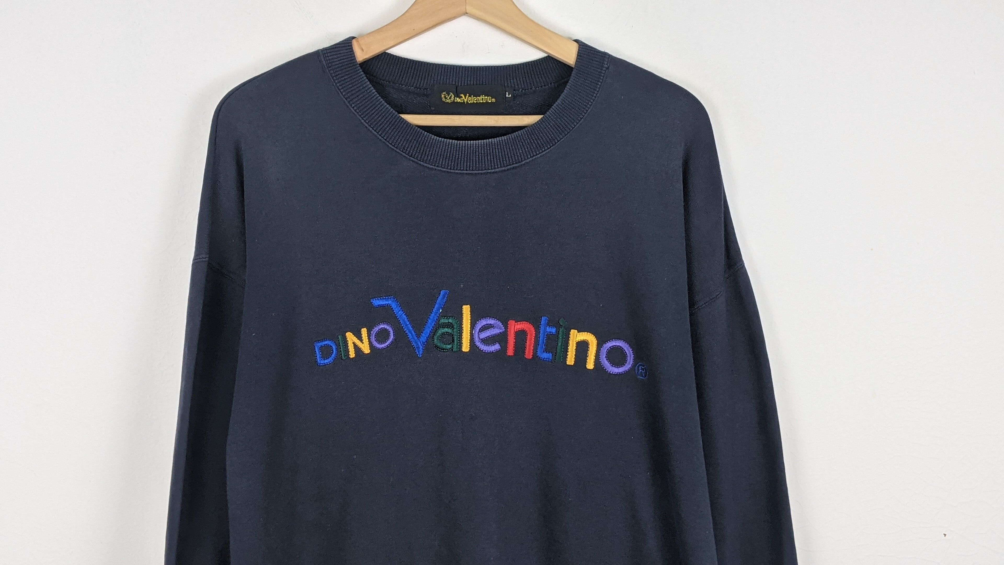 Vintage Dino Valentino Embroidery Sweatshirt 90s - 2