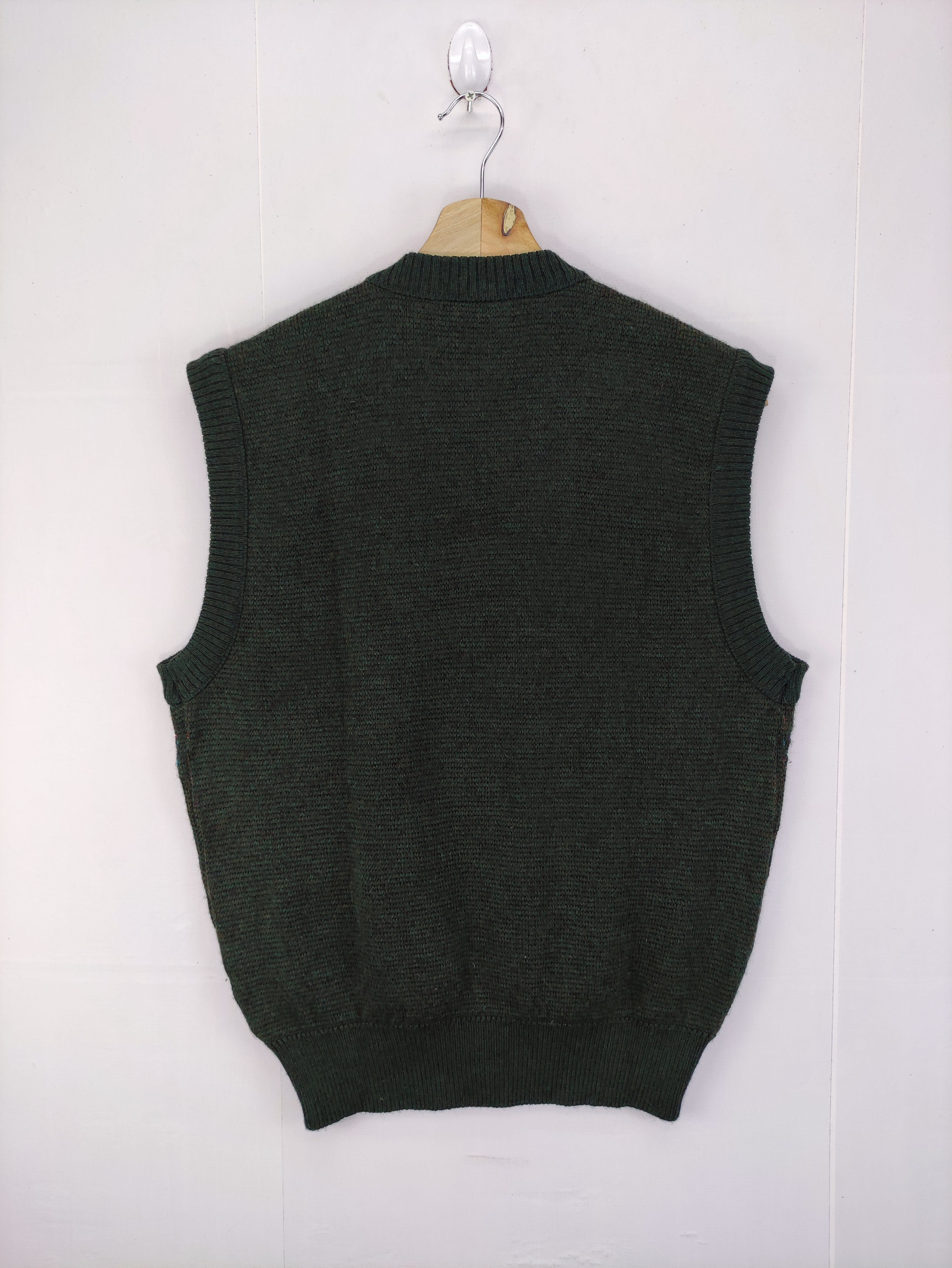 Vintage Cardigan Knit Vest By Cross - 6