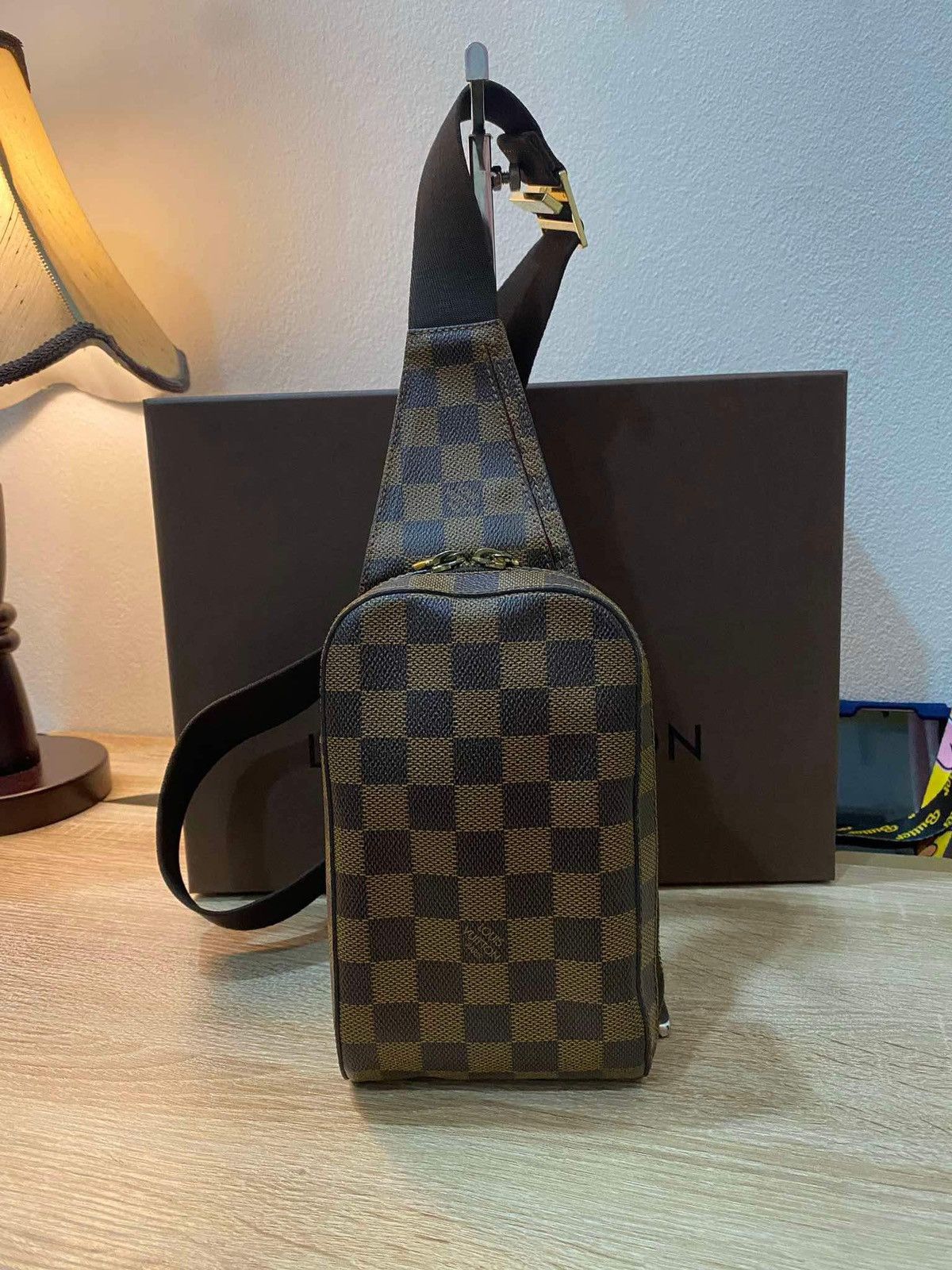 Authentic Louis Vuitton Damier Ebene Crossbody - 1