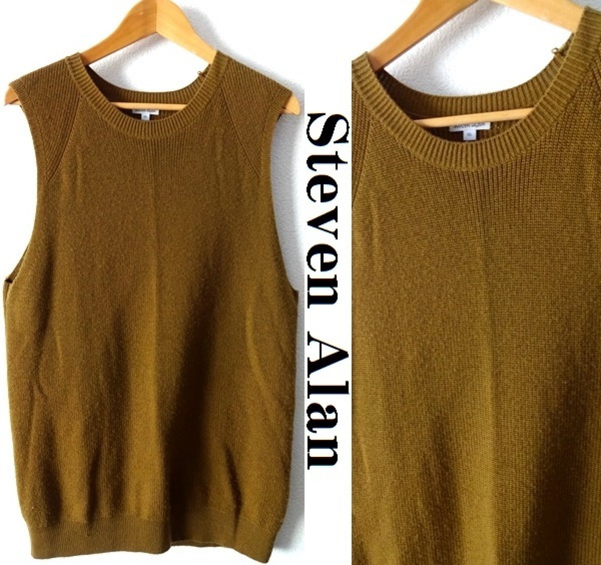 Steven Alan - wool brown vest XL - 10