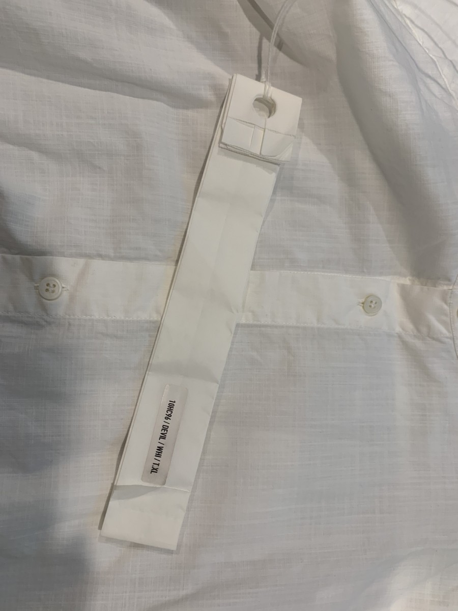 Casey Casey - Devil chemise LA band collar shirt 100% COTTON - 6