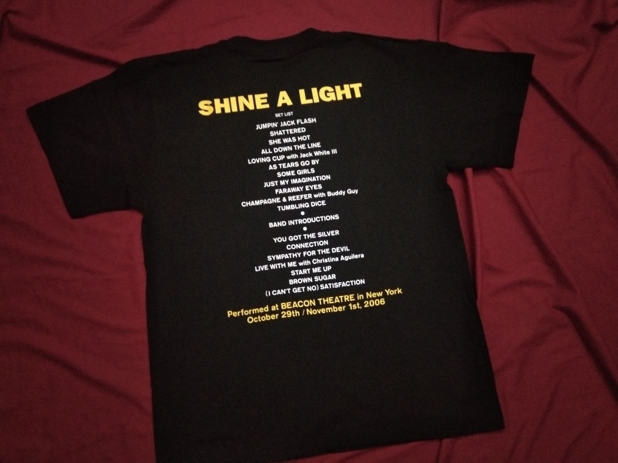 NOS 2007 The Rolling Stones Shine A Light Promo tshirt+ book - 3