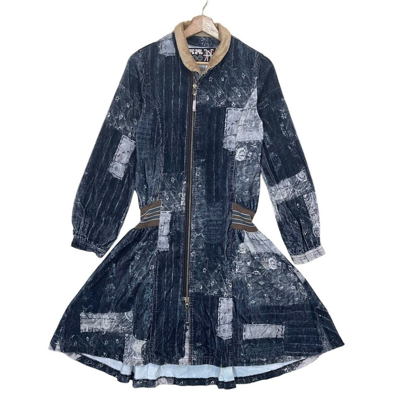 Jean Paul Gaultier Patchwork Zipper Jacket Size Small - 1