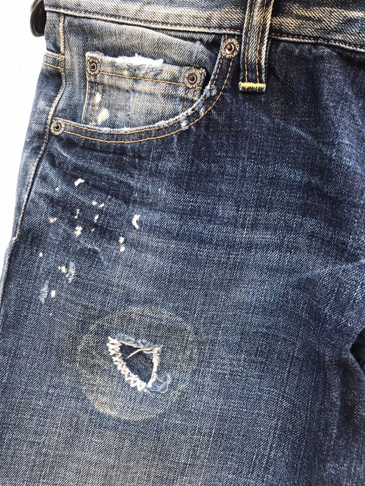 Vintage Dsquared2 Denim Jeans Rare Design - 9