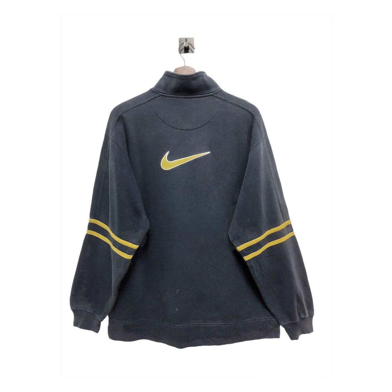 Vintage Nike Swoosh Halfzip Sweatshirt Washed - 1