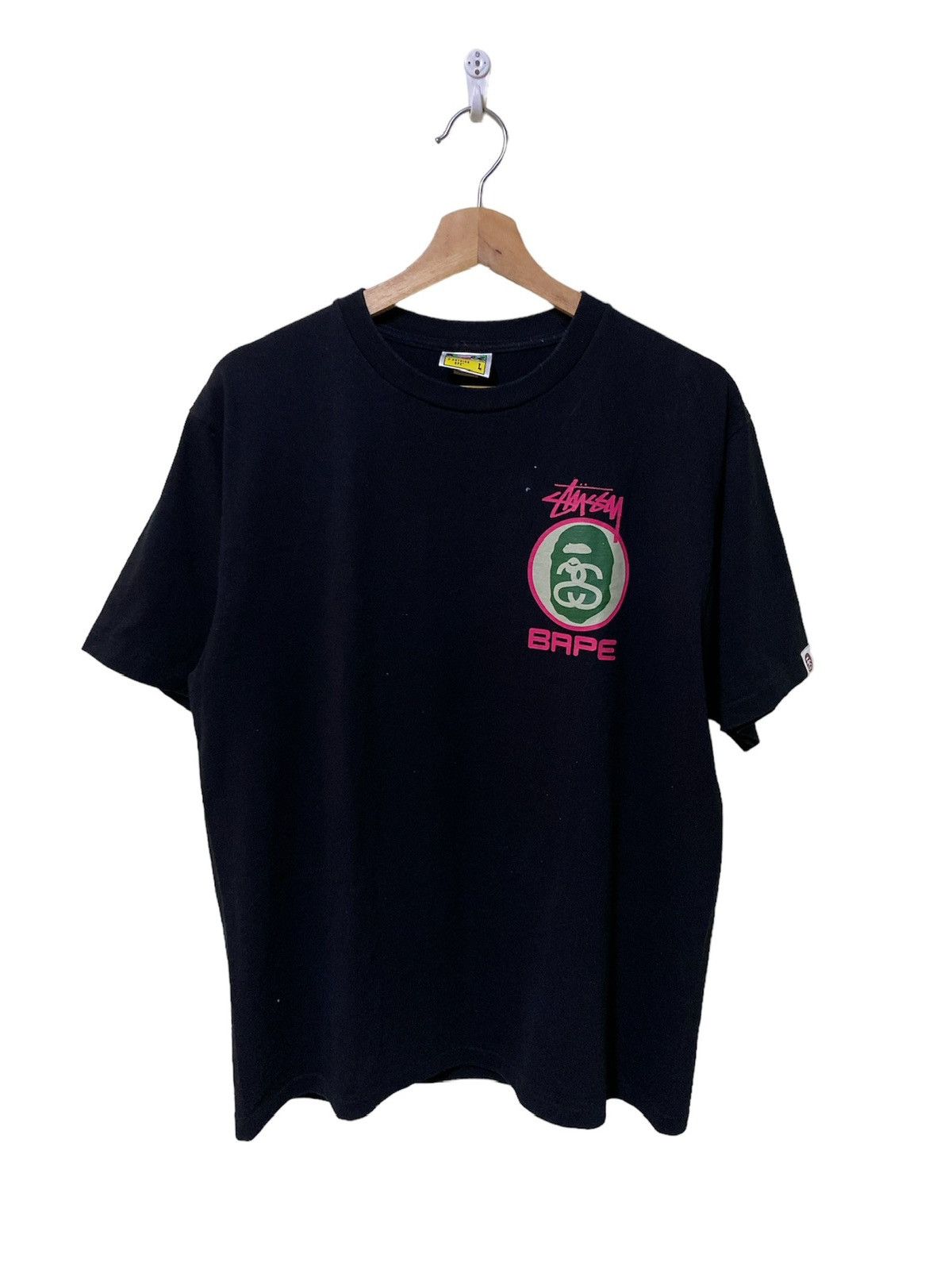 A bathing Ape BAPE X Stussy Collaboration Tshirt - 1