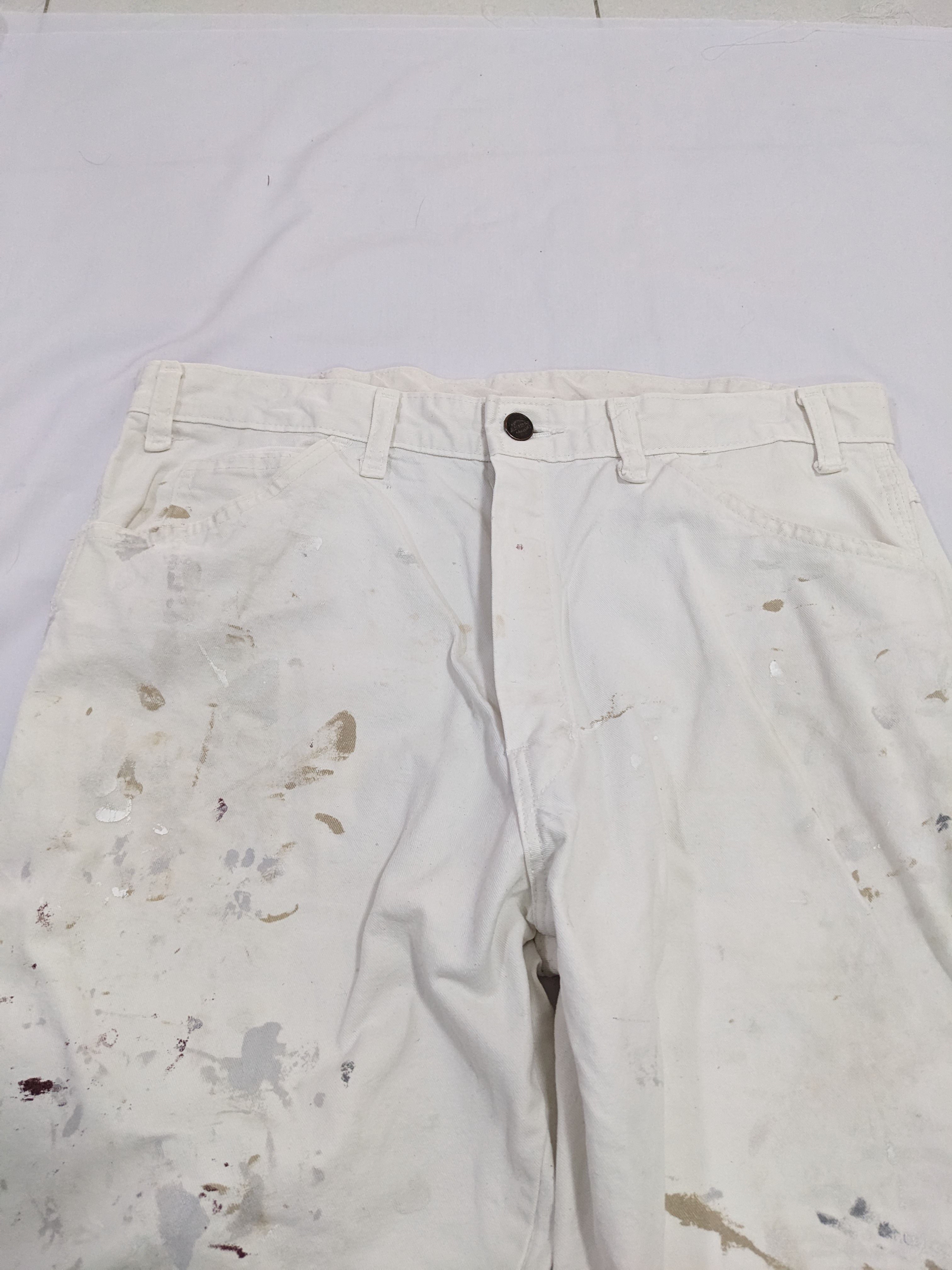 Vintage Dickies White Painter Carpenter Pants - 8