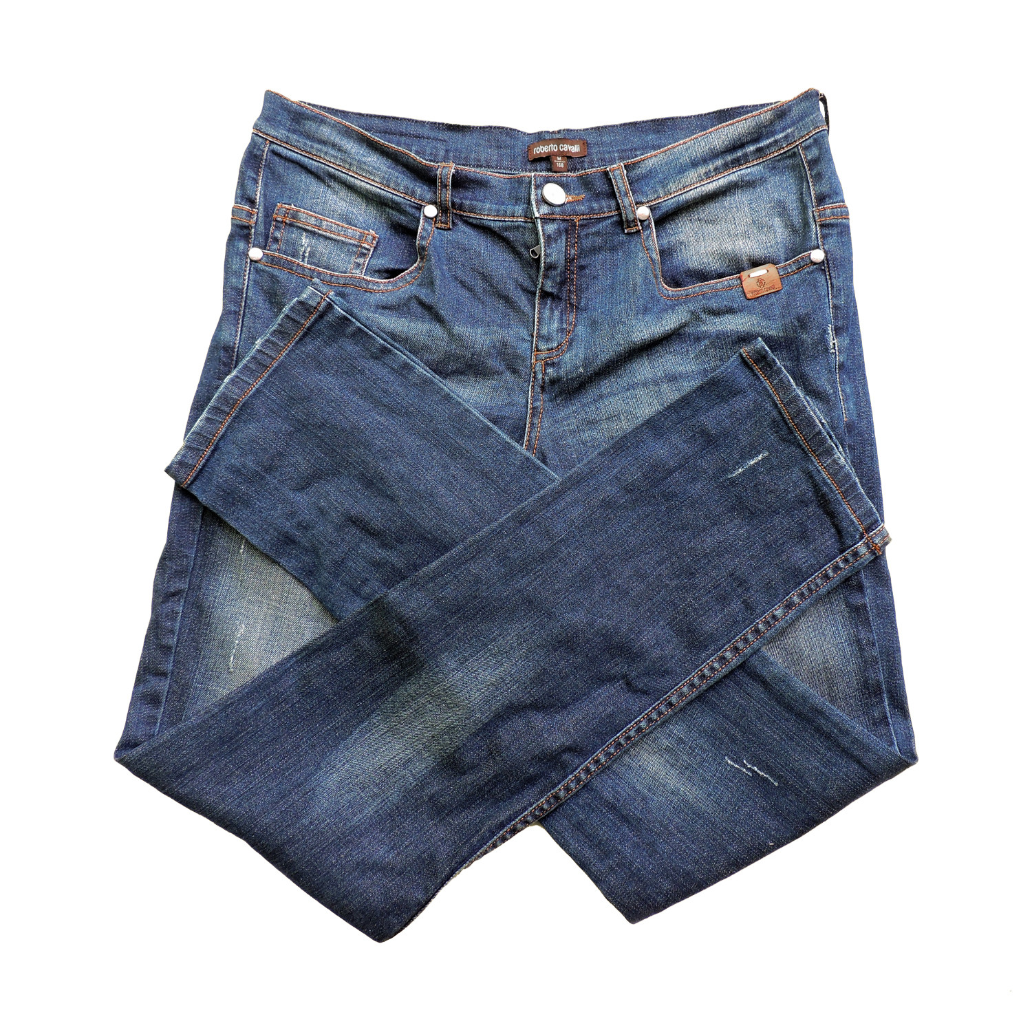 ROBERTO CAVALLI DENIM LONG PANTS - 3