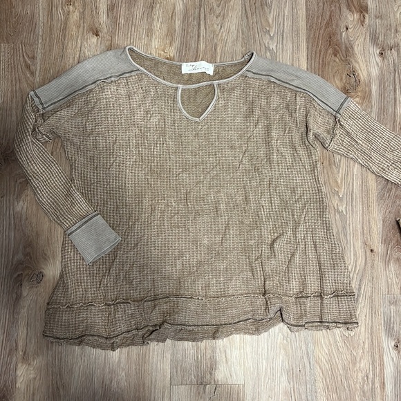 Vintage Havana Soft Waffle Knit Top - 6