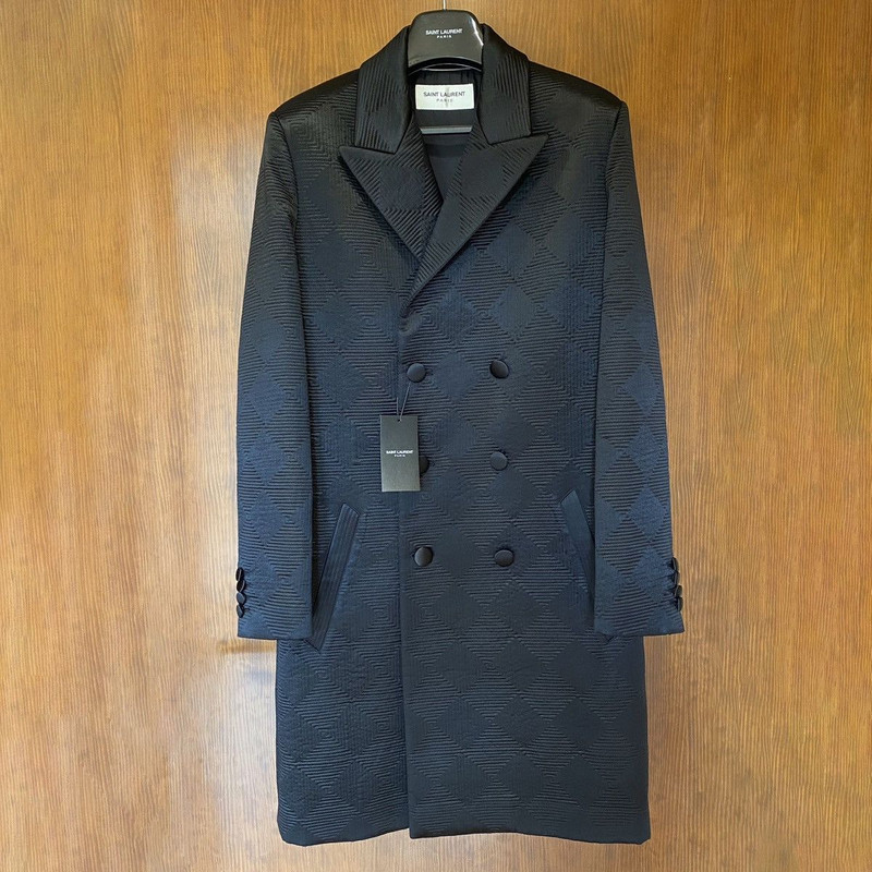 Saint Laurent Double Breasted Overcoat in Small - 1