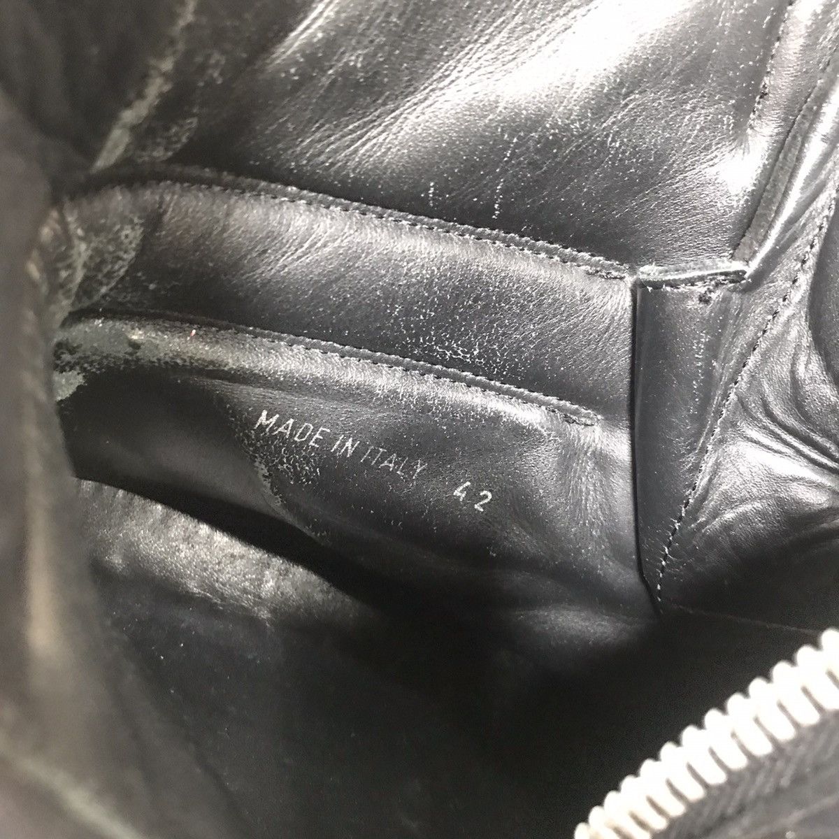 Balmain Suede & Leather hi top Zipper FW13 - 9