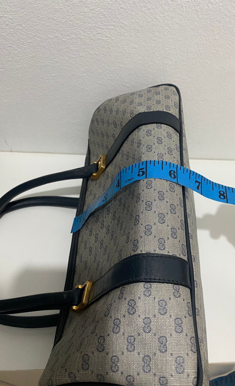 Authentic Gucci GG Boston Leather Bag - 8