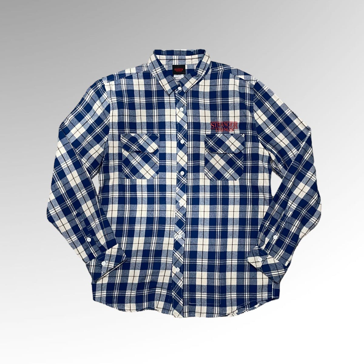 Movie - Stranger Things Blue Flannel Overshirt 👽 - 1