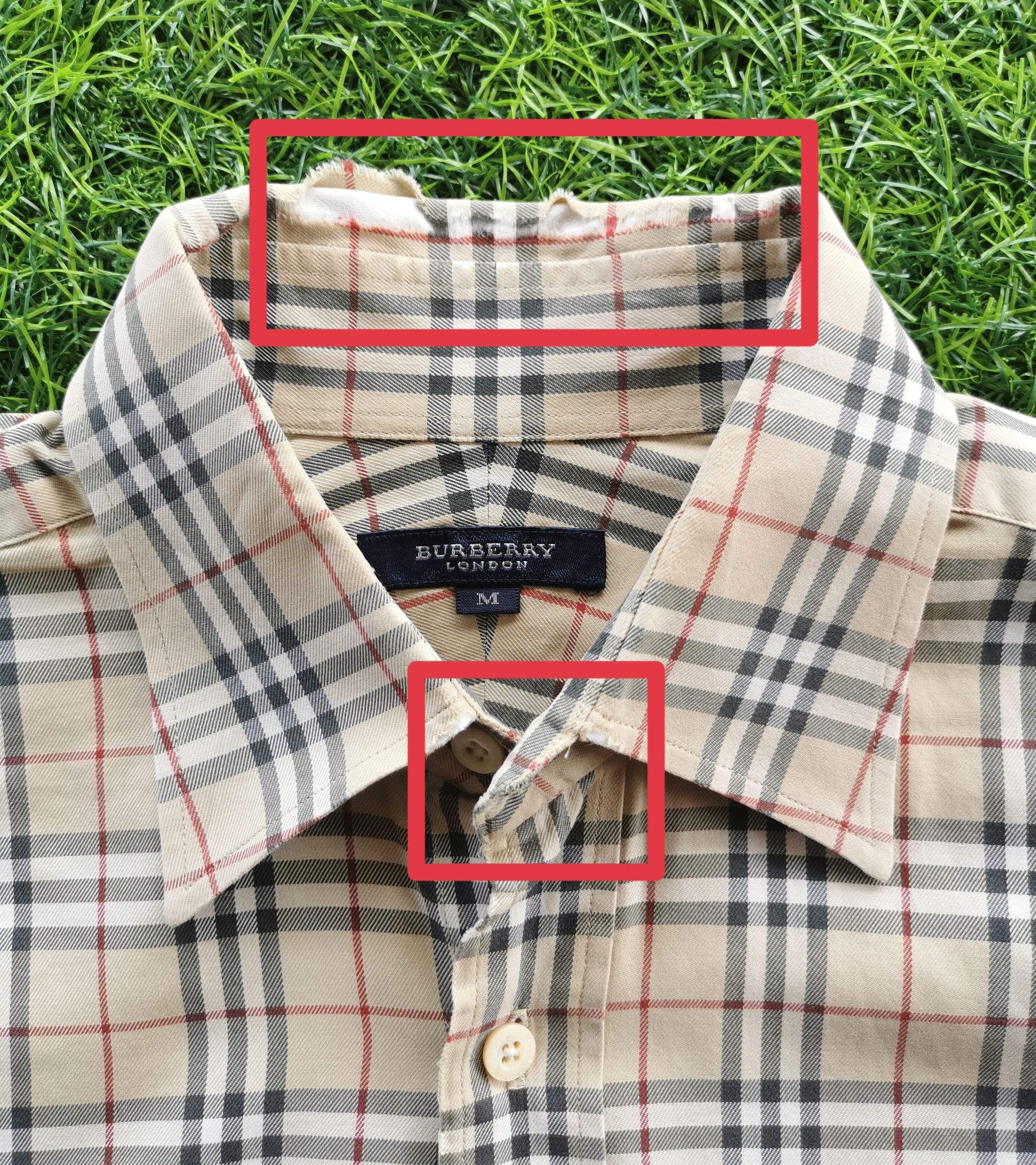 Burberry Check Long Sleeve Shirts - 13