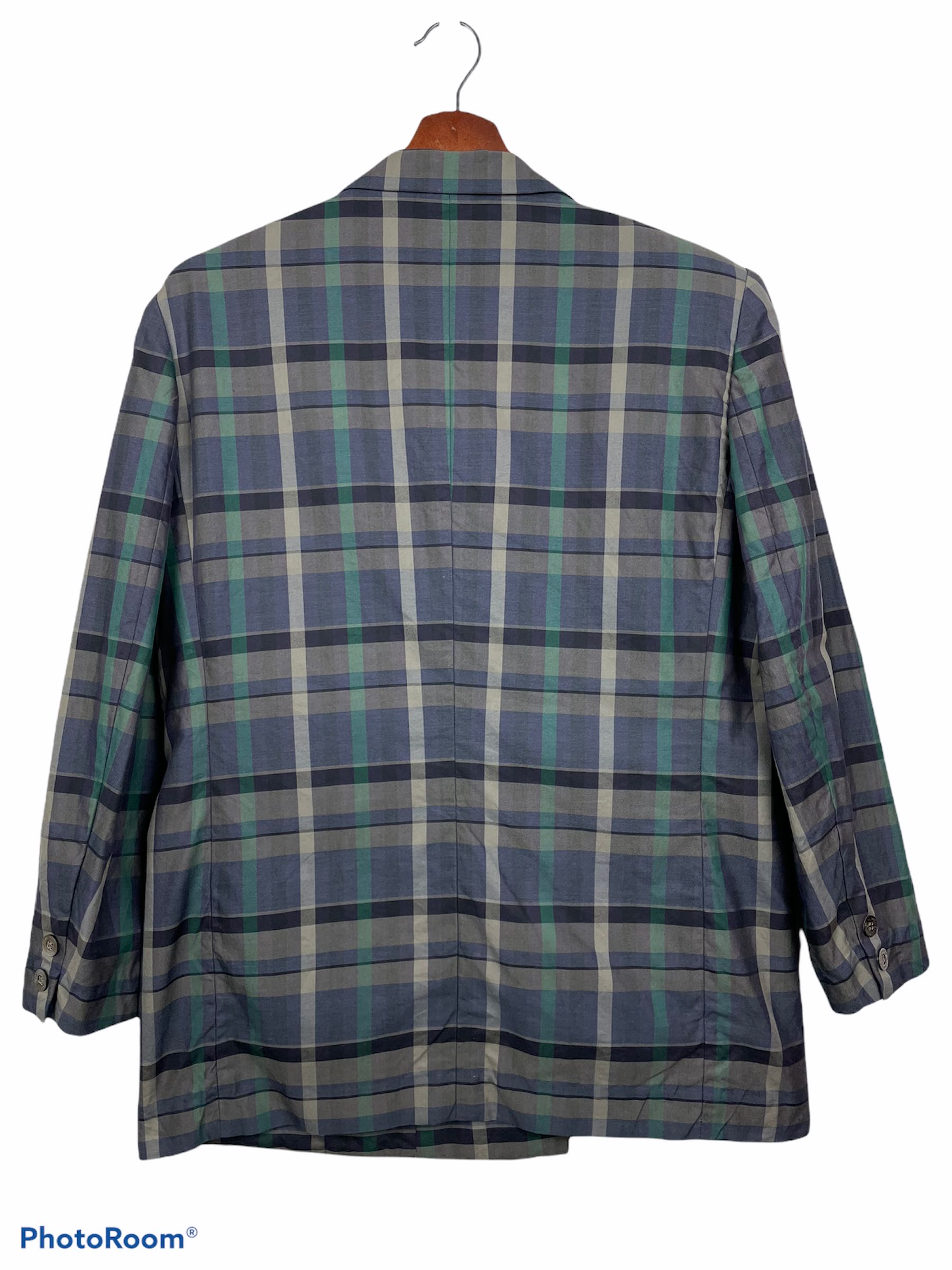 Burberrys Plaid Tartan Blazer Jacket - 5