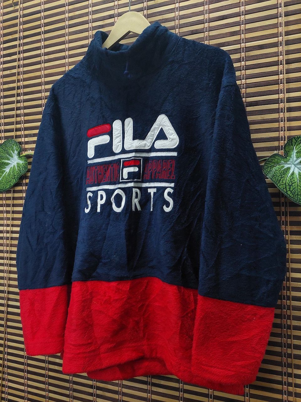 Vintage 1990s Fila Sweatshirt Biella Italia Big Logo - 6