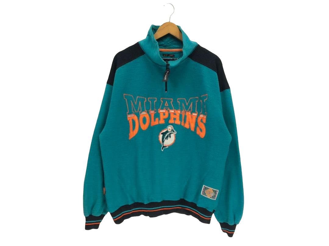 Vintage Miami Dolphin Football Team Fleece Sweatshirt - 1