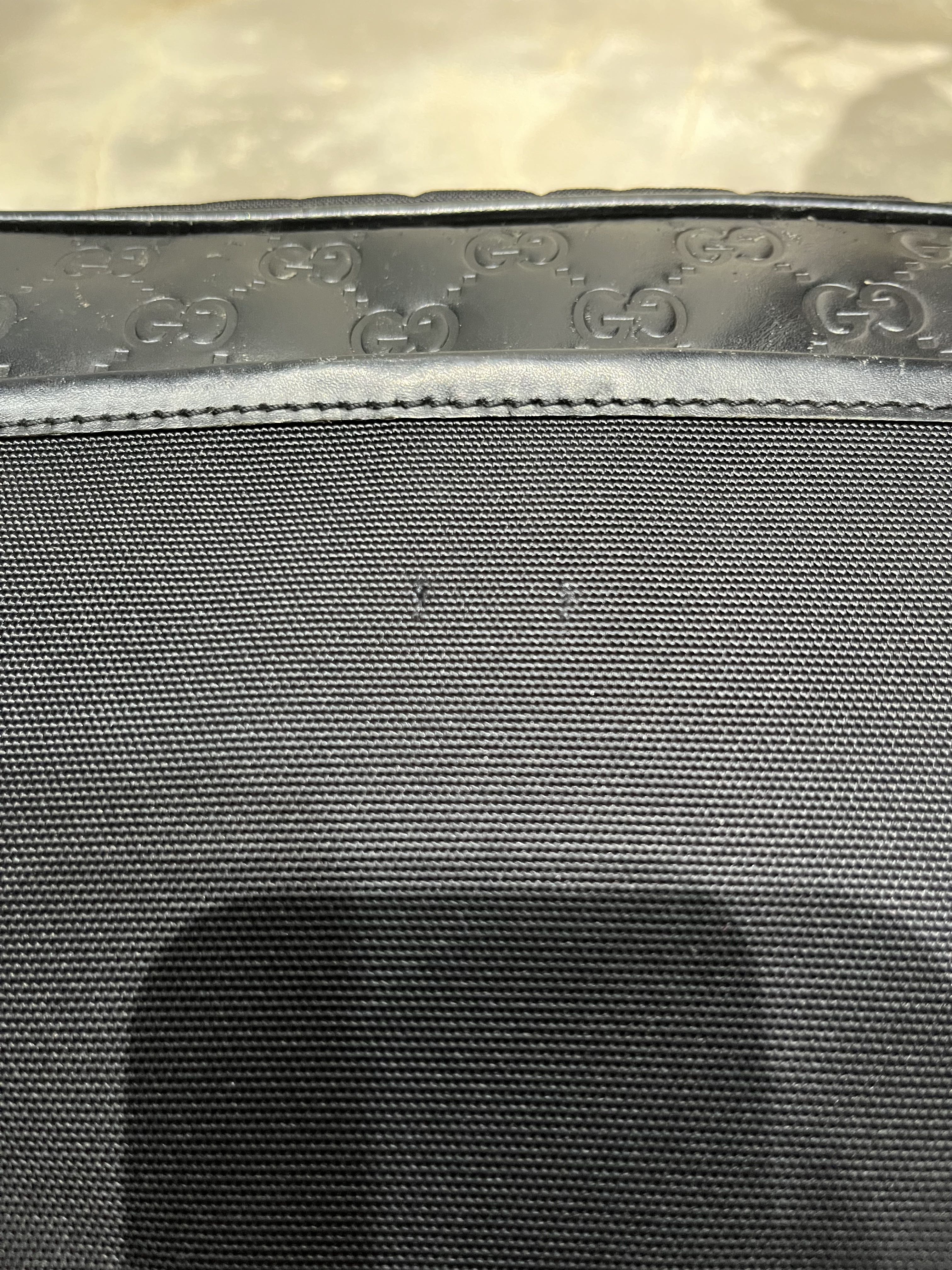 💸offer now💸 gucci guccissima clutch nylon cauro preto - 2