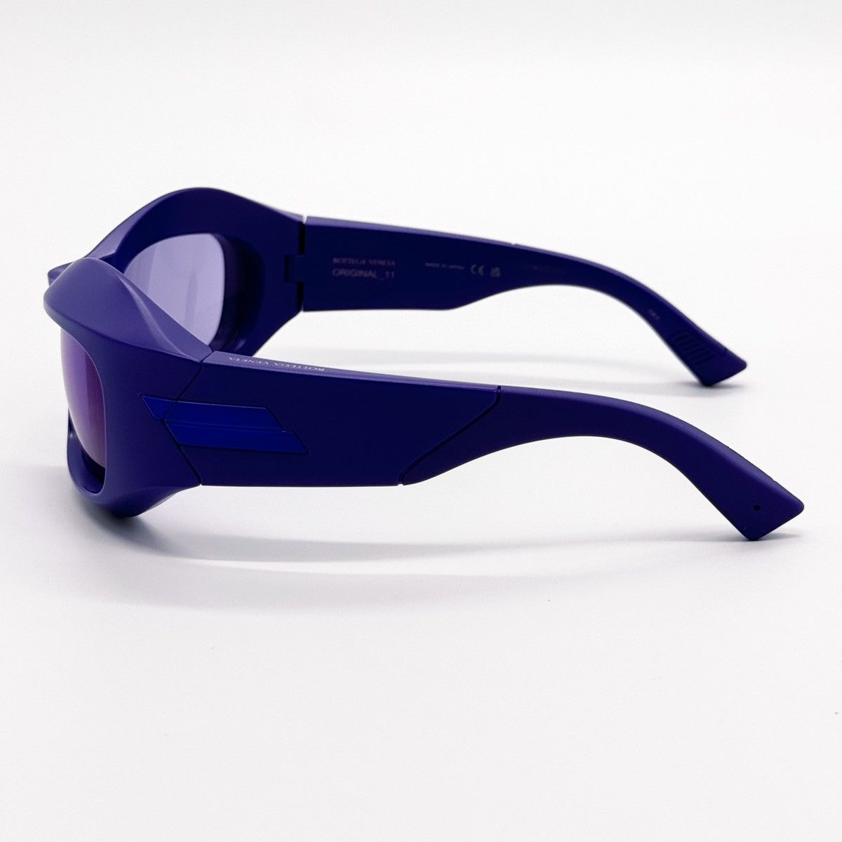 NEW BOTTEGA VENETA BV1086S 008 PURPLE WRAPAROUND SUNGLASSES - 5