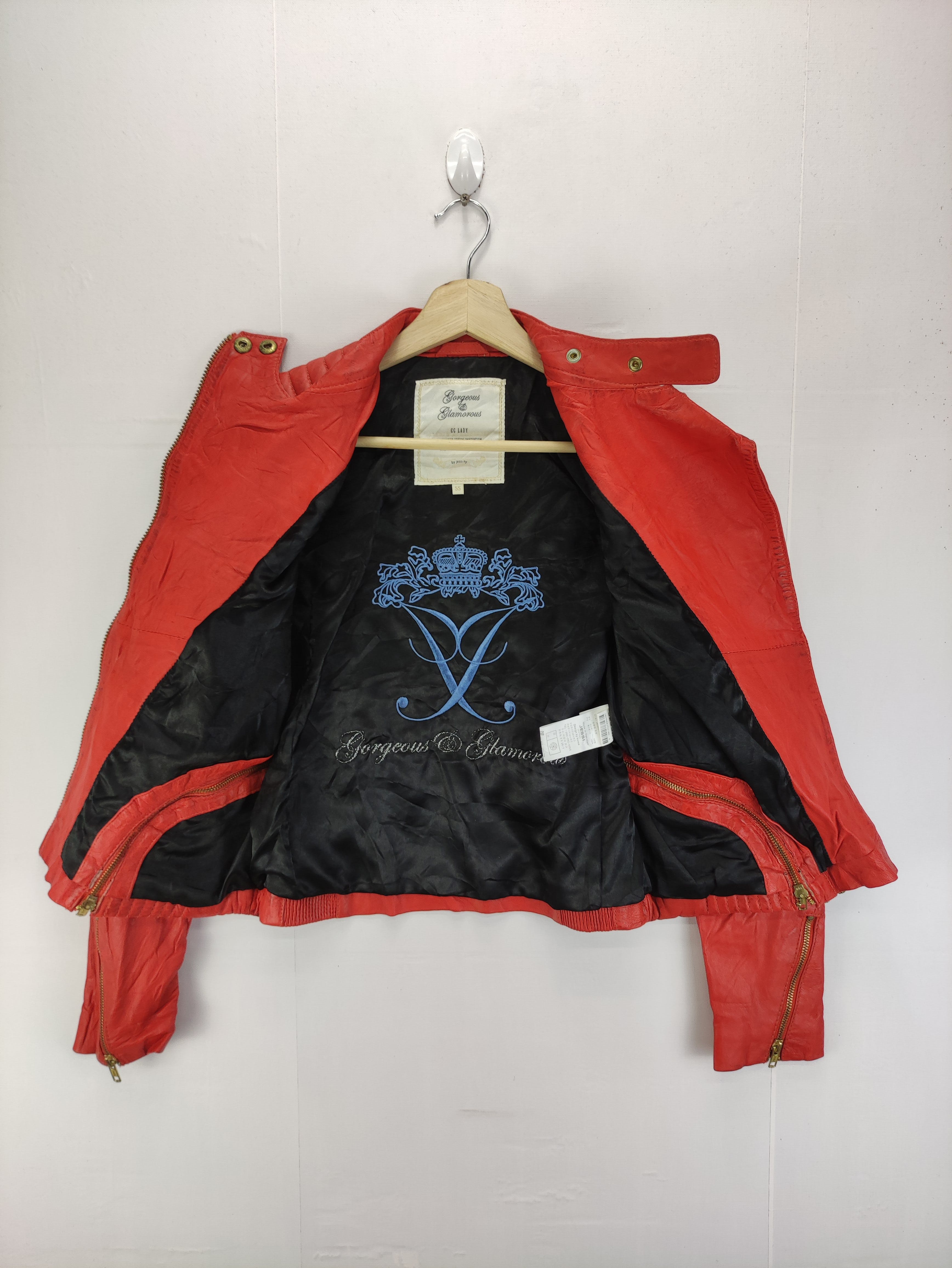 Vintage GG Lady Leather Jacket Zipper - 7