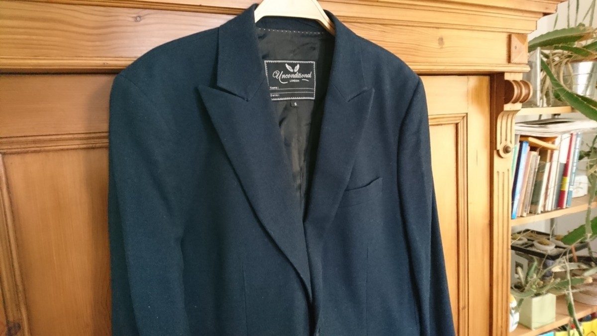 Unconditional - Blue Cotton - Wool Blend Blazer Jacket Size Small / EU46 - 3