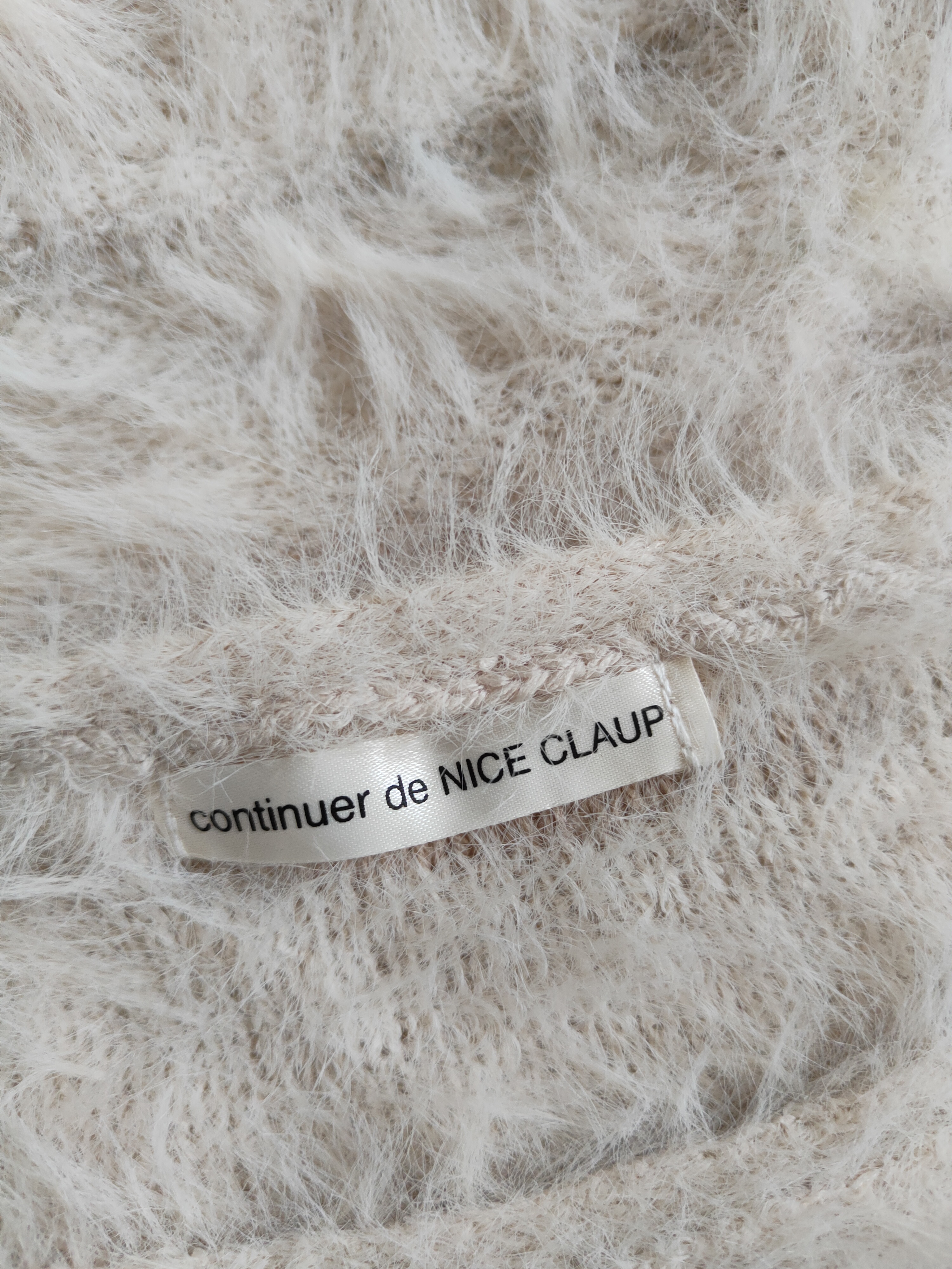 Japanese Brand - Continuer de Nice Claup Shaggy Fur Mohair Knitwear #S795 - 12