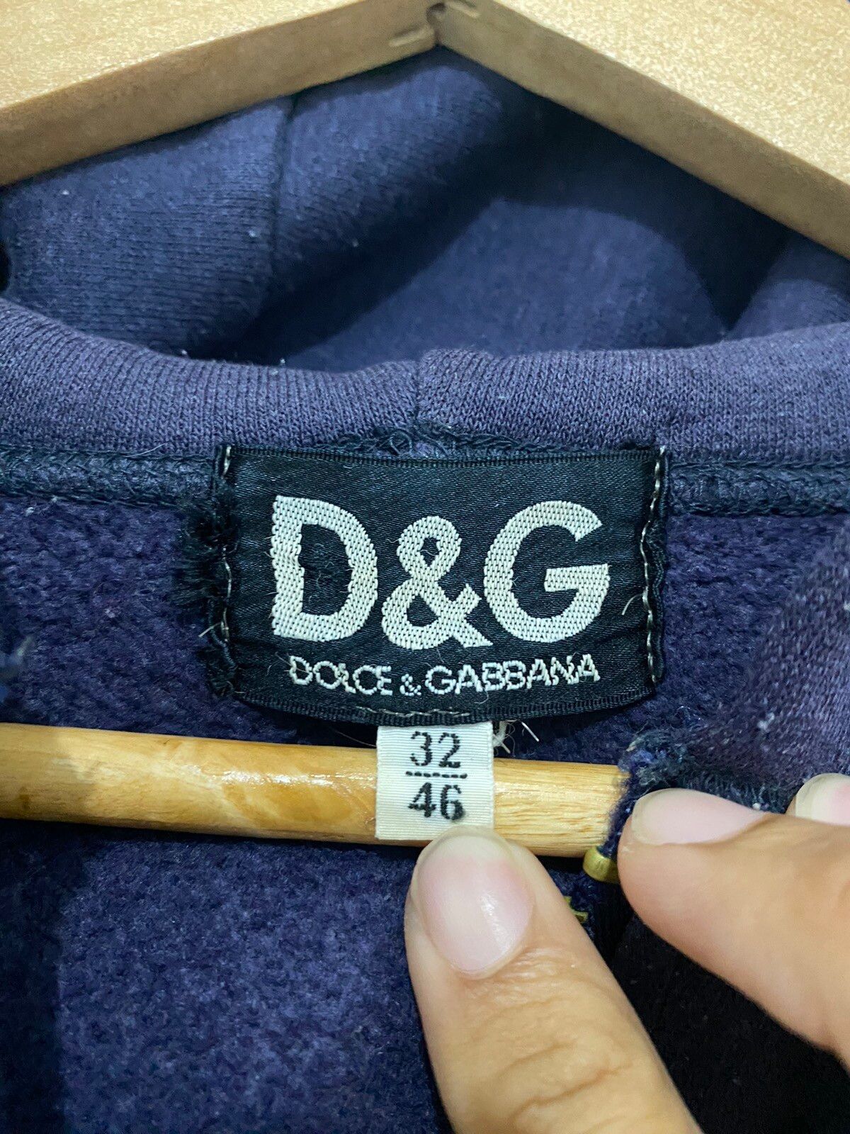 Dolce & Gabanna Big Logo Pullover Half Zipper Hoodie - 7