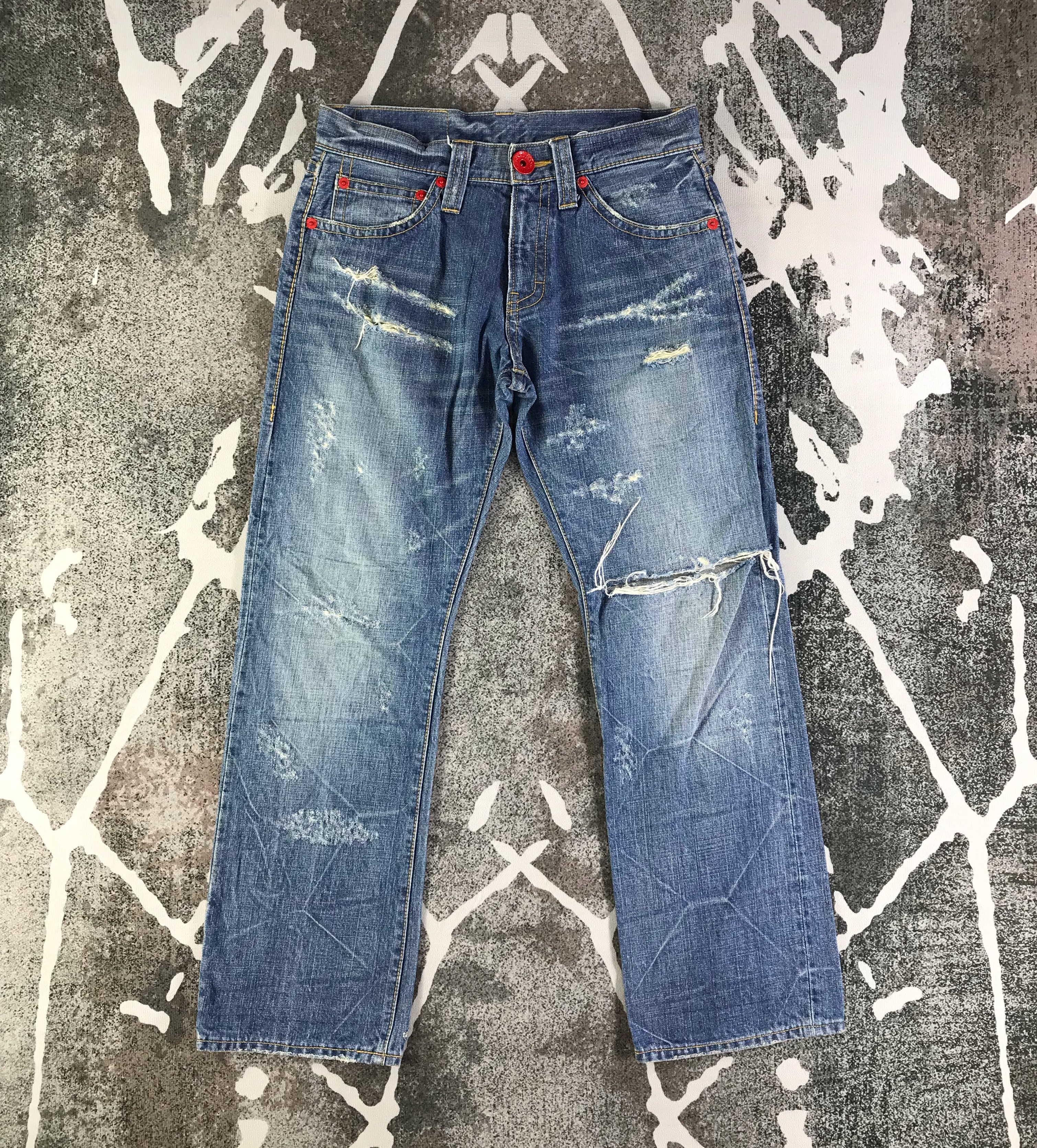 Vintage - Co&Lu Jeans Ripped Denim KJ2368