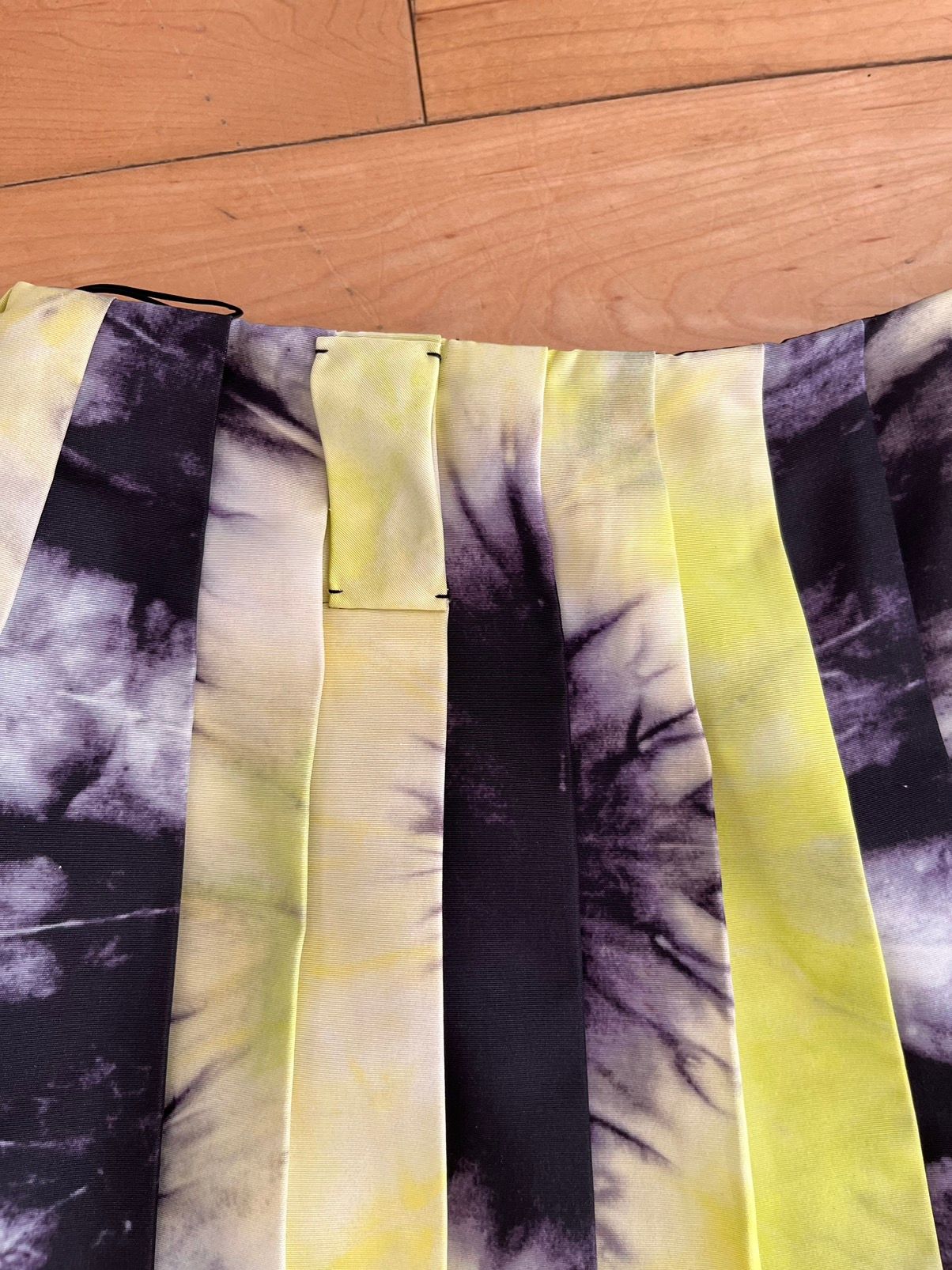 NWT - $2880 Prada pleated tie Dye Skirt - 4