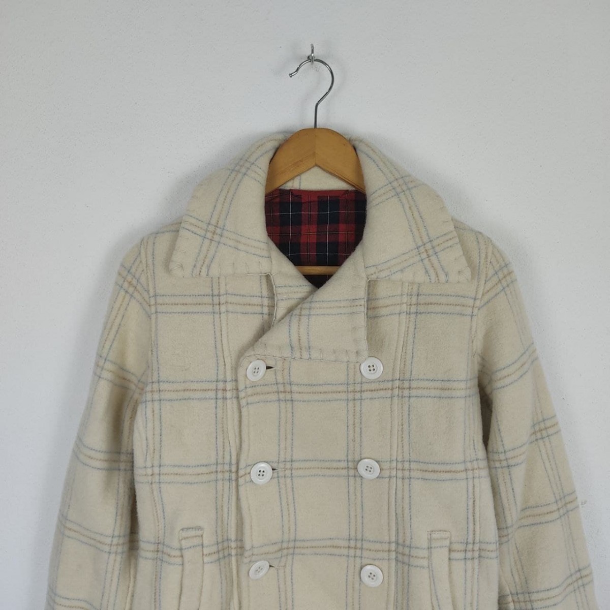 Levis Redloop Checkered Fleece Coat Jacket - 3