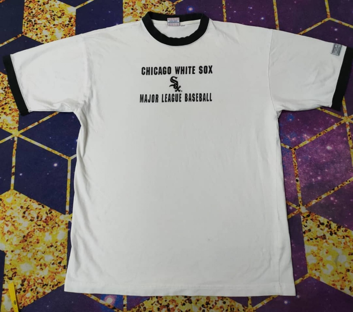 Chicago - White Sox Embroidered Logo Ringer T - 1