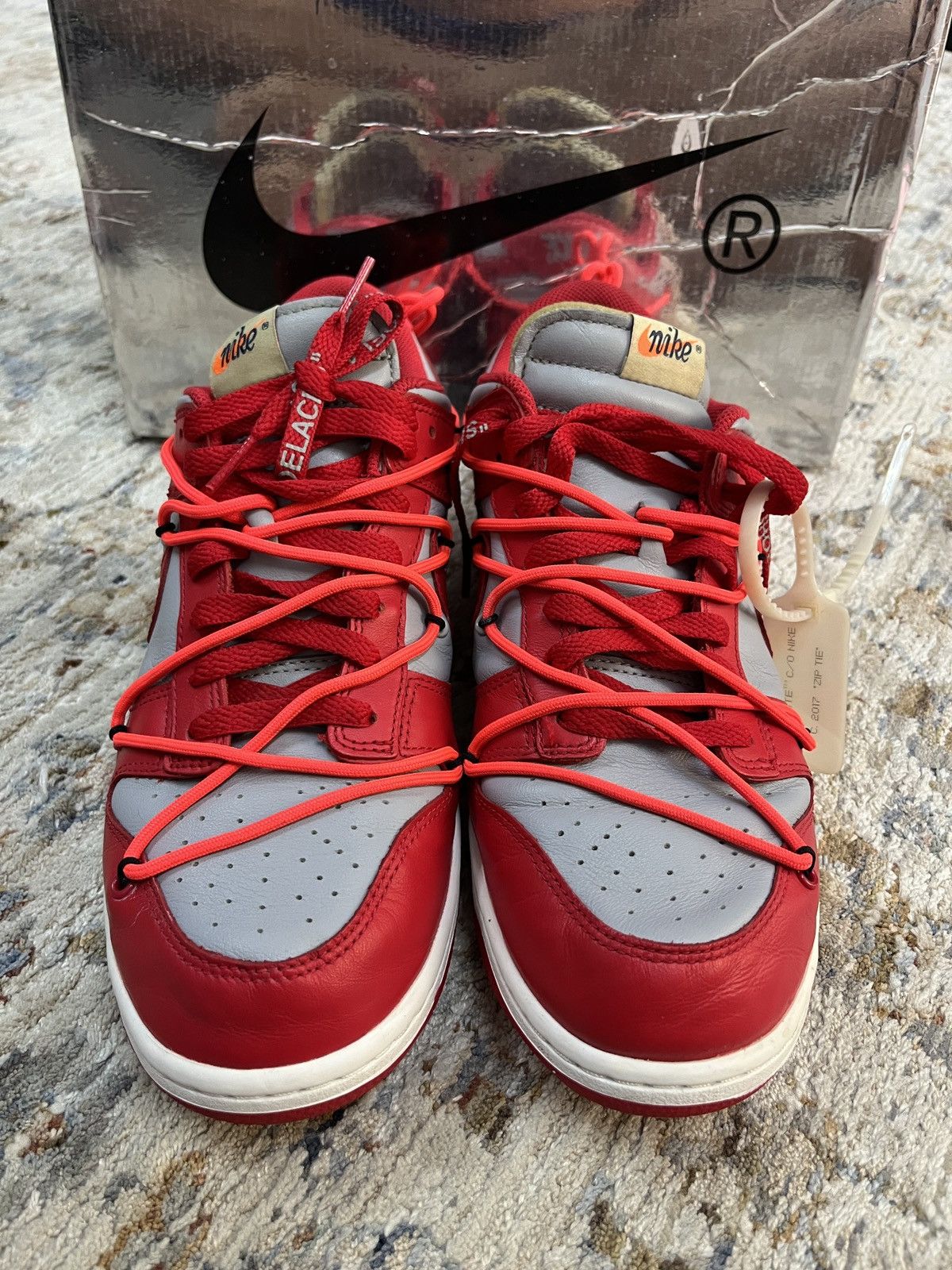 Nike Dunk Off-White University Red - 2